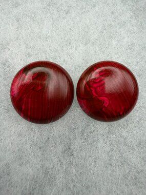 Mid-Century Button Clip-On Earrings - Japan